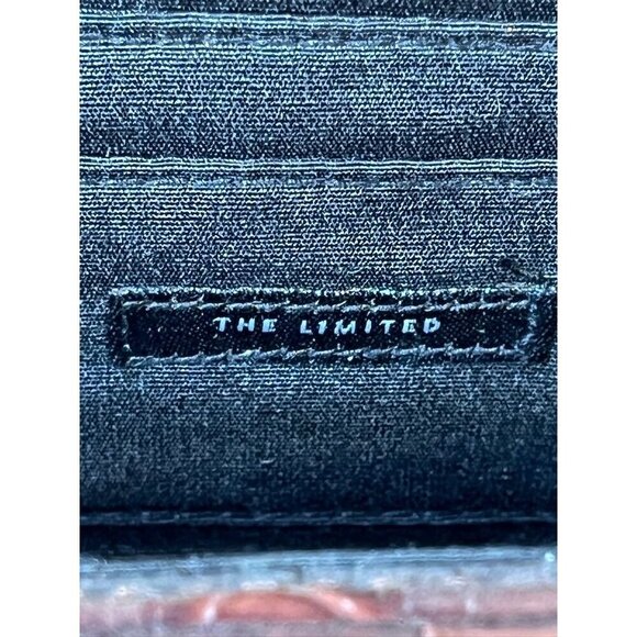 The Limited Vintage Leather Clutch Brown Alligator Y2K Preppy Retro 80s Classic - Picture 9 of 12